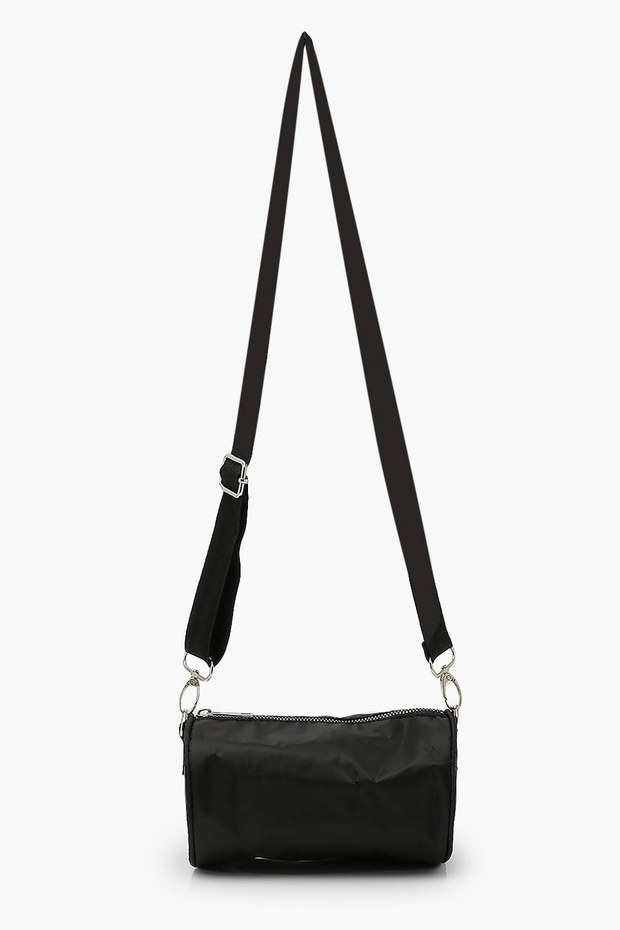 Mini sac bandoulière en nylon, Noir image number 1