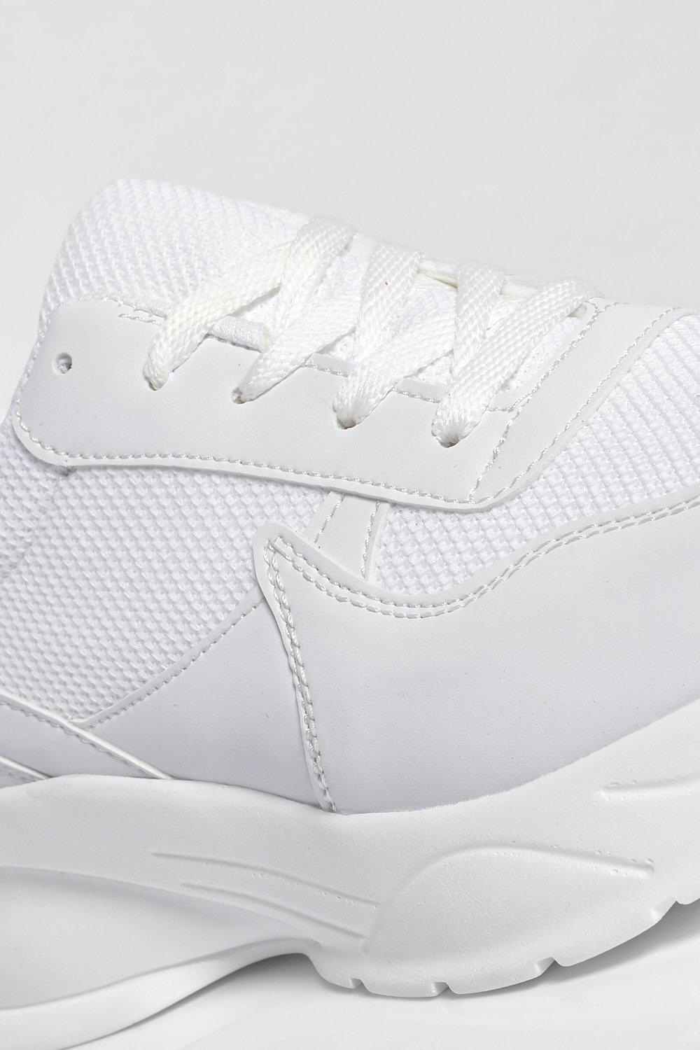 White chunky sneakers cheap sales