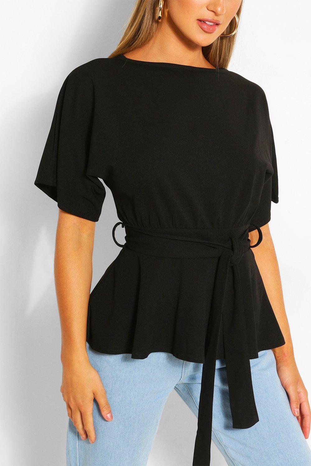 black belted top