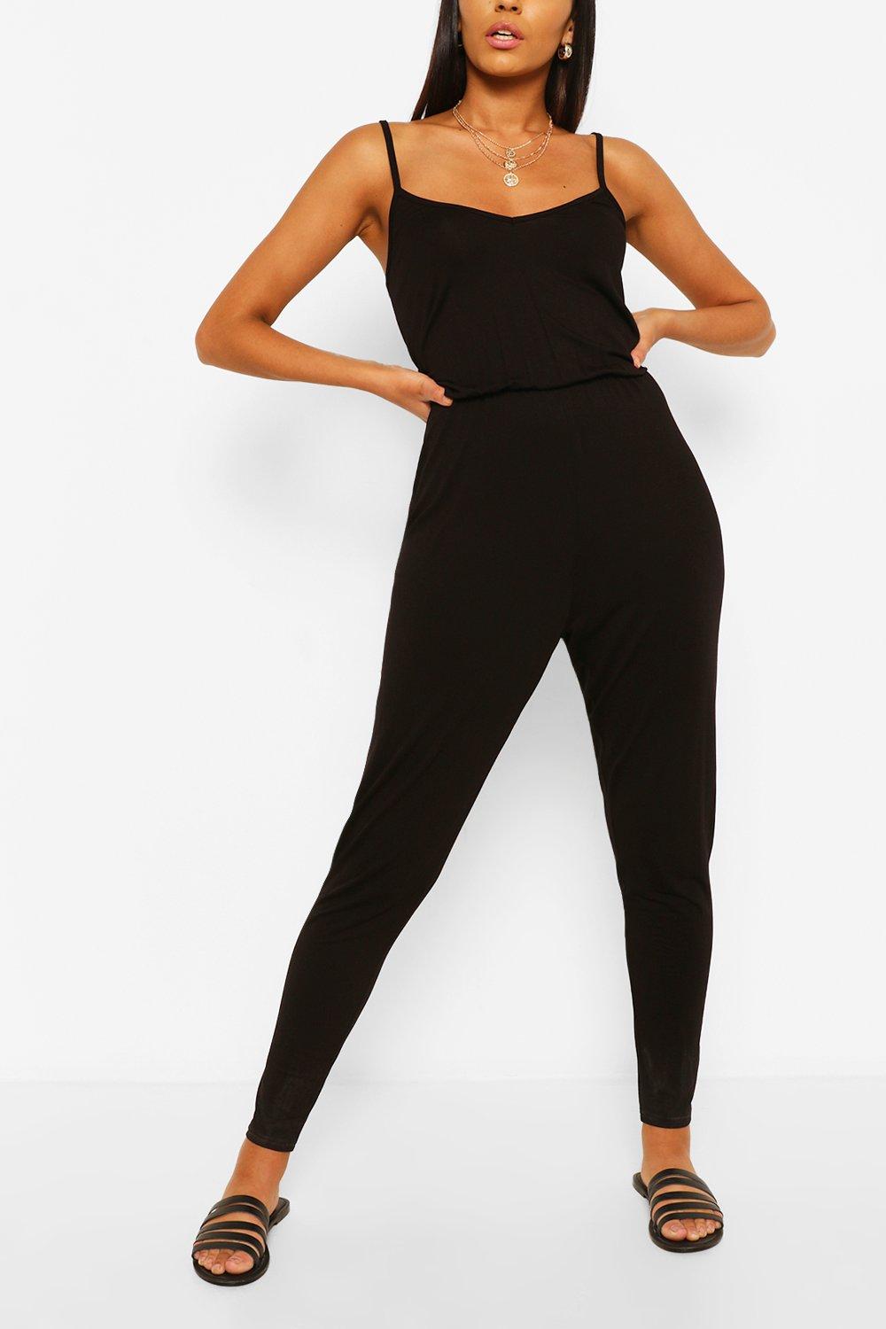 Basic Cami Strappy Jumpsuit boohoo USA