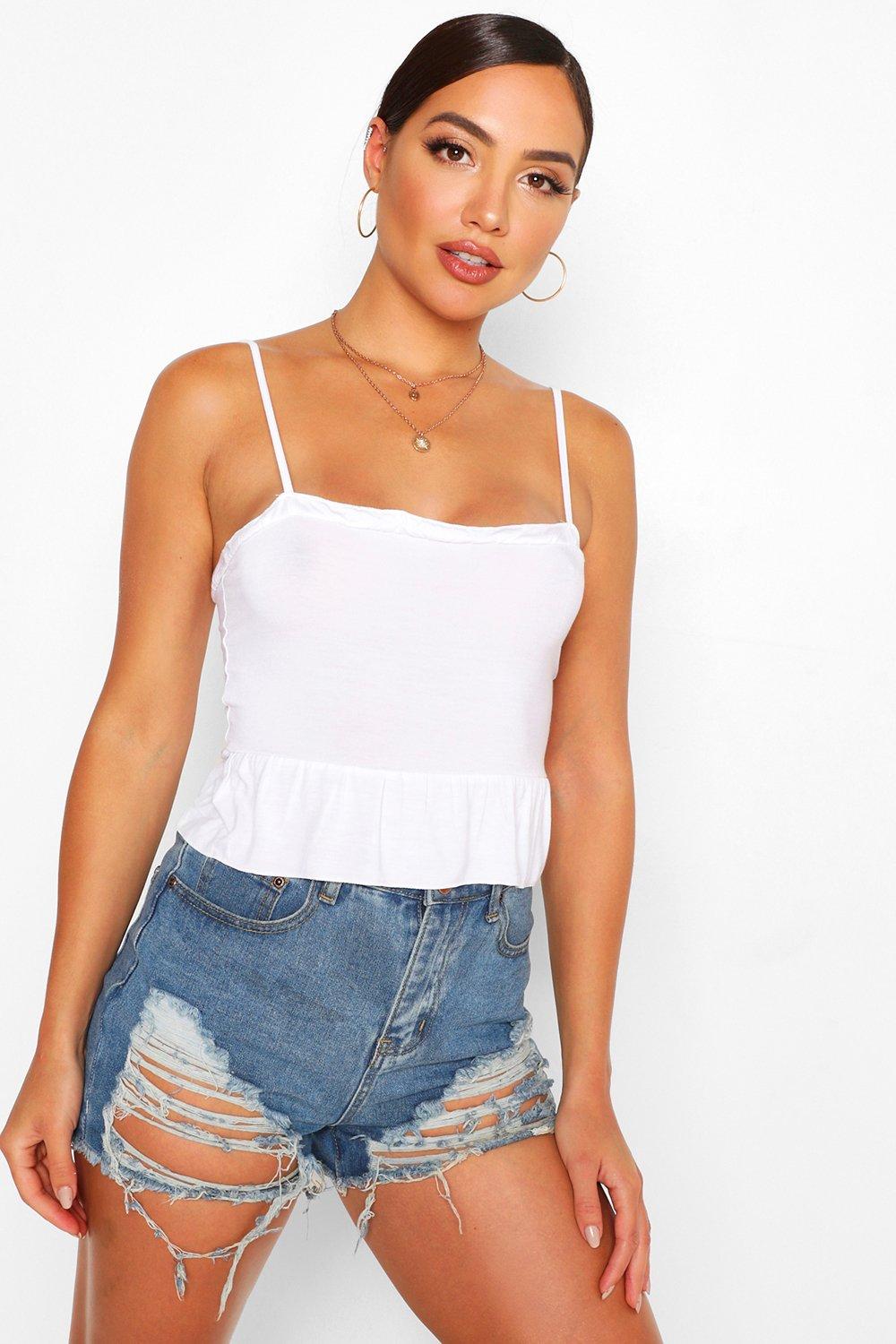 ruffle camisole top
