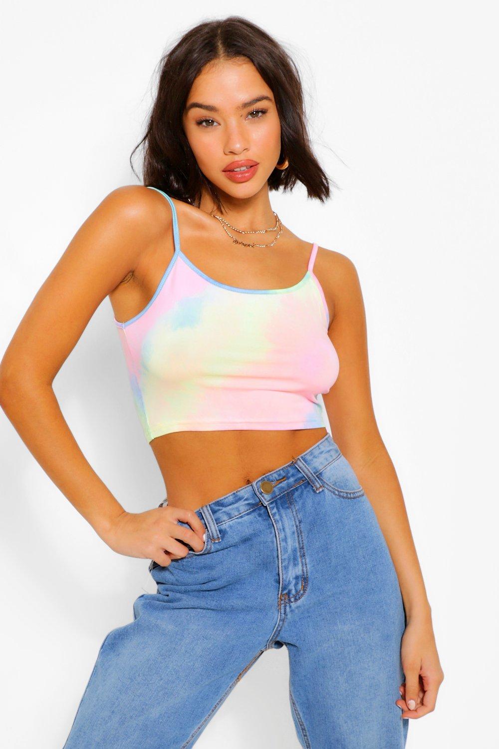 Medium tie dye crop top deals