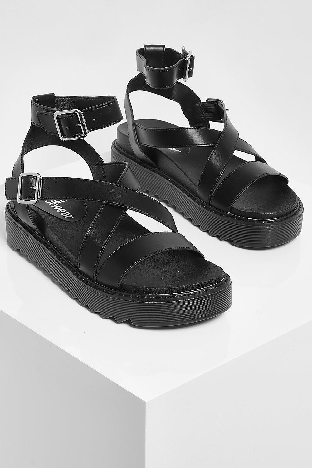 Boohoo cleated sandals sale