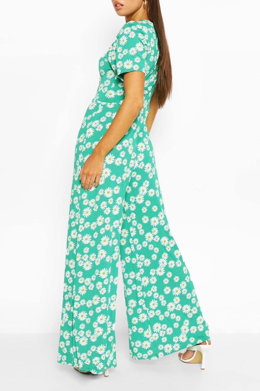 green jumpsuit boohoo