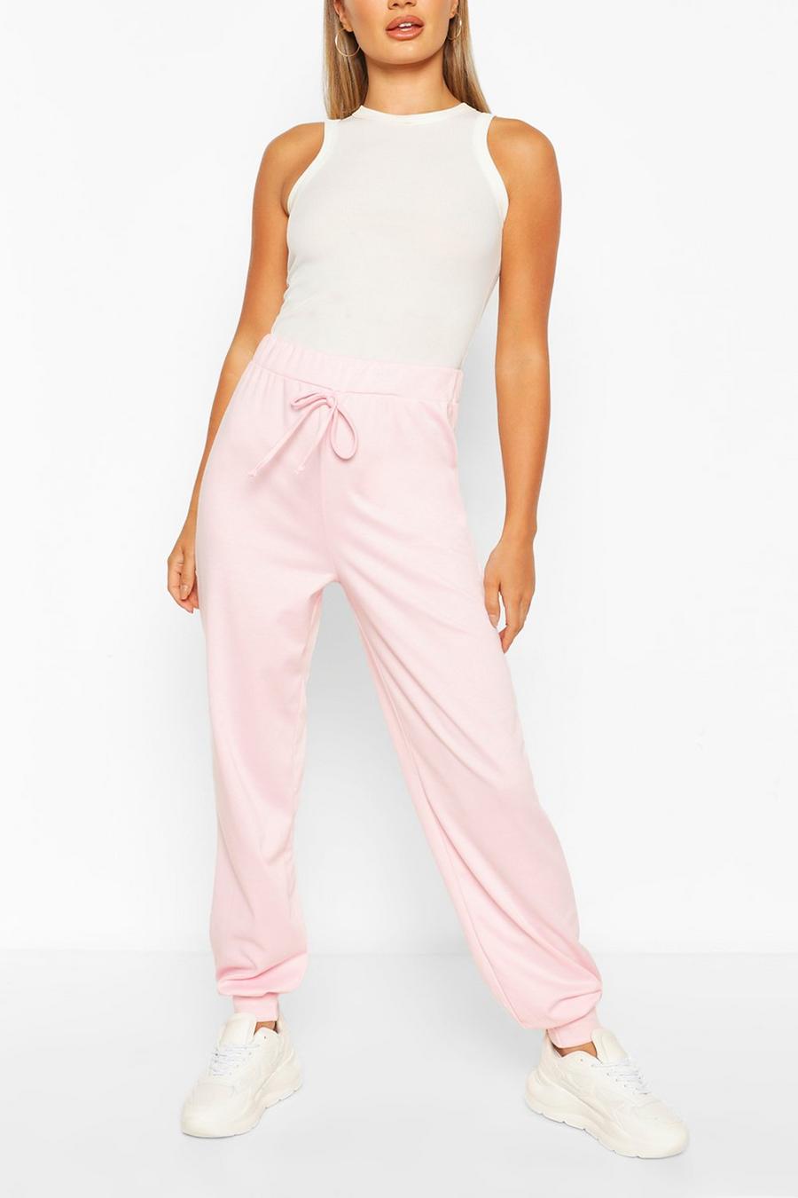 Baby pink Basic Loose Fit Track Pants image number 1