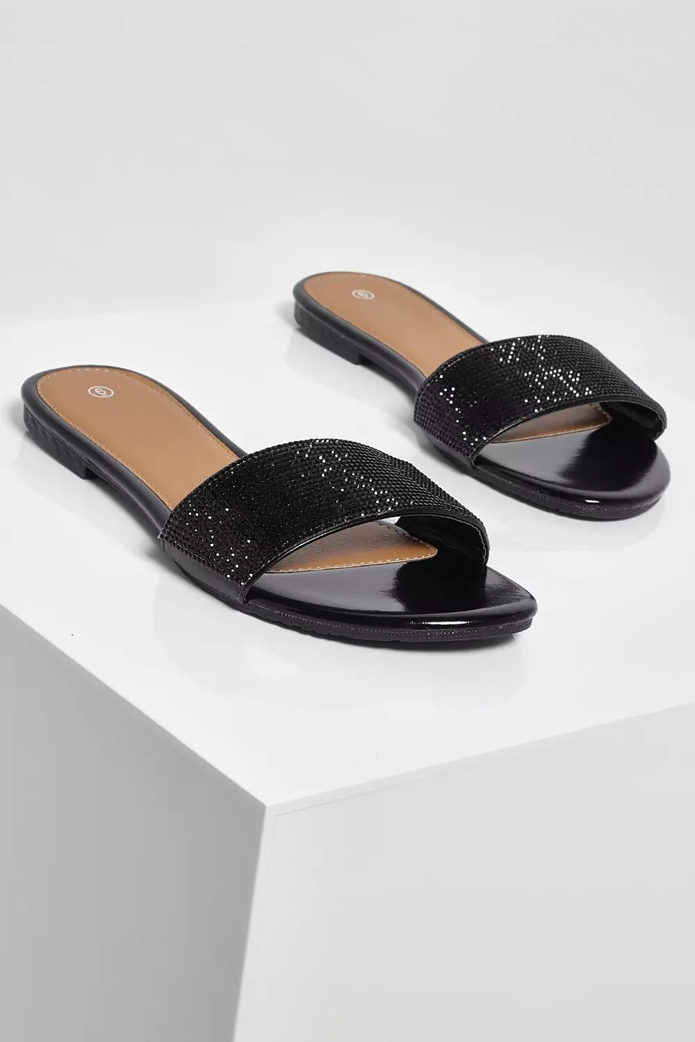 Wide fit deals diamante sliders