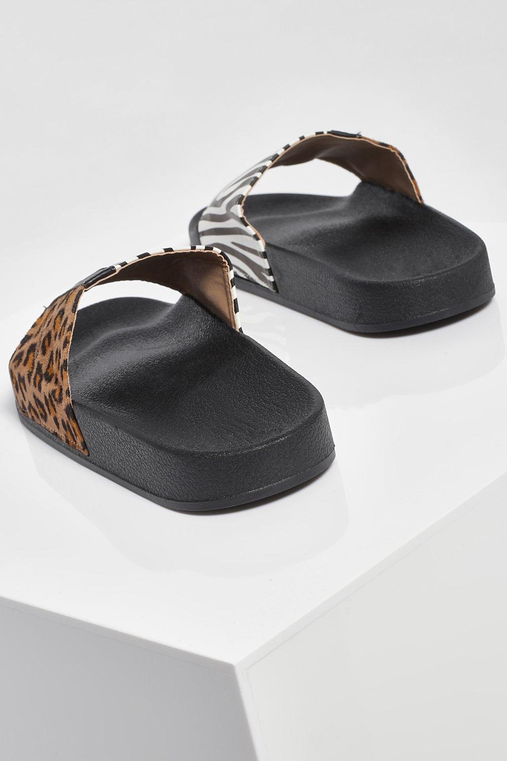 Carvela leopard print sliders hot sale