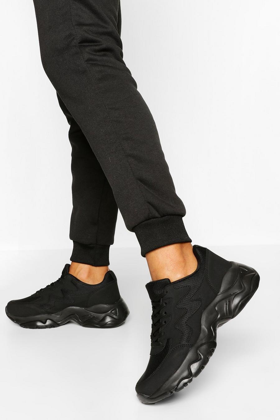 Black Sneakers med chunky sula image number 1