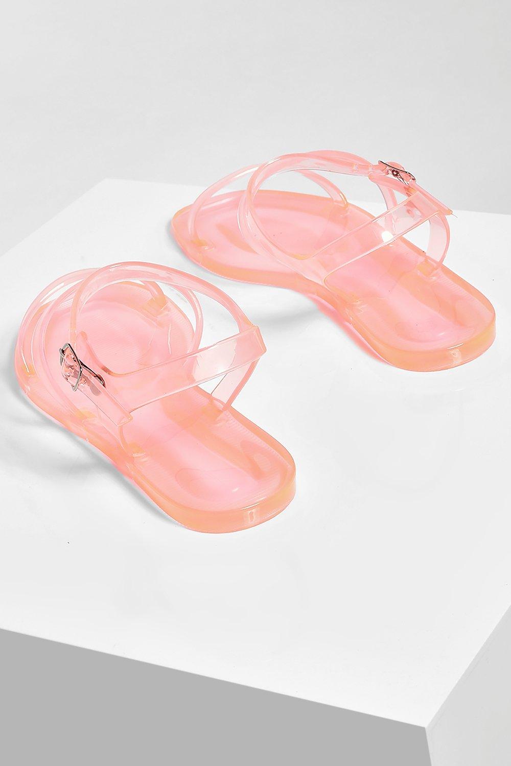 Stripe Strap Jelly Sandal boohoo DK