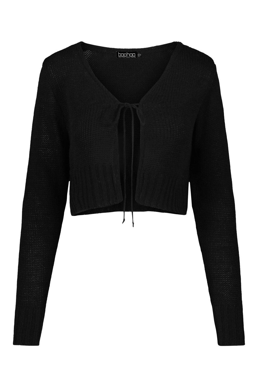 boohoo crop cardigan