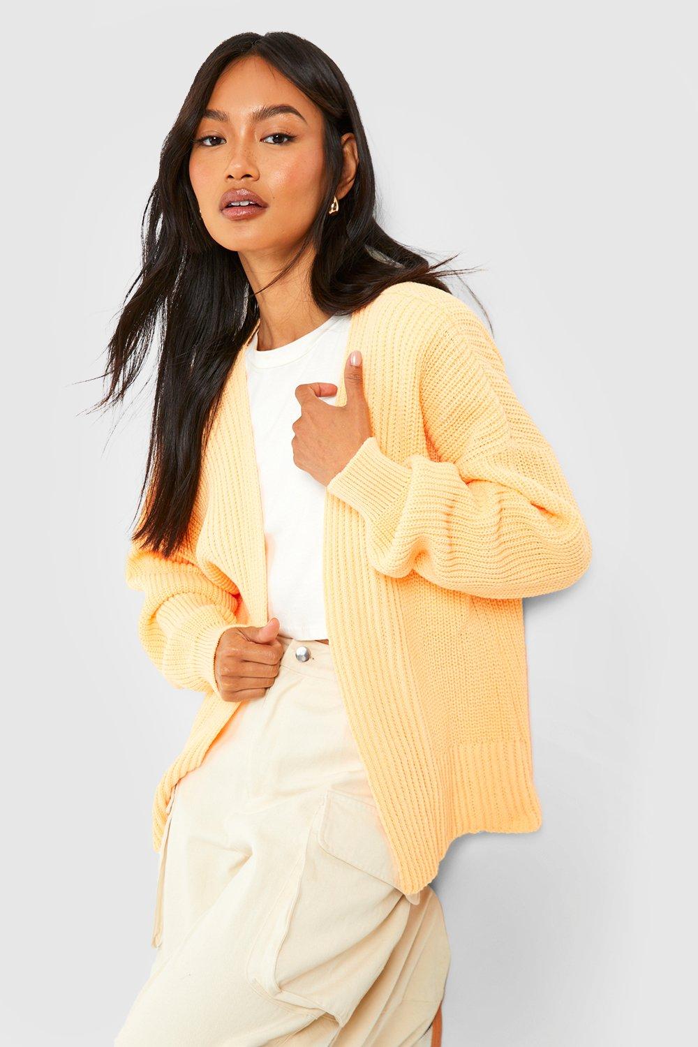 Oversized Rib Cardigan boohoo