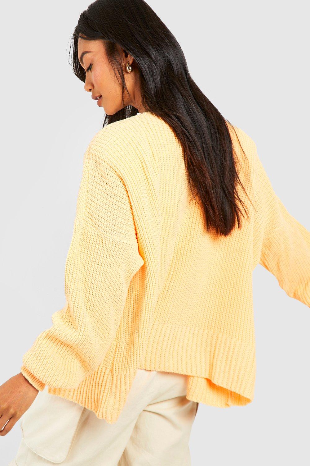 Boohoo clearance mustard cardigan