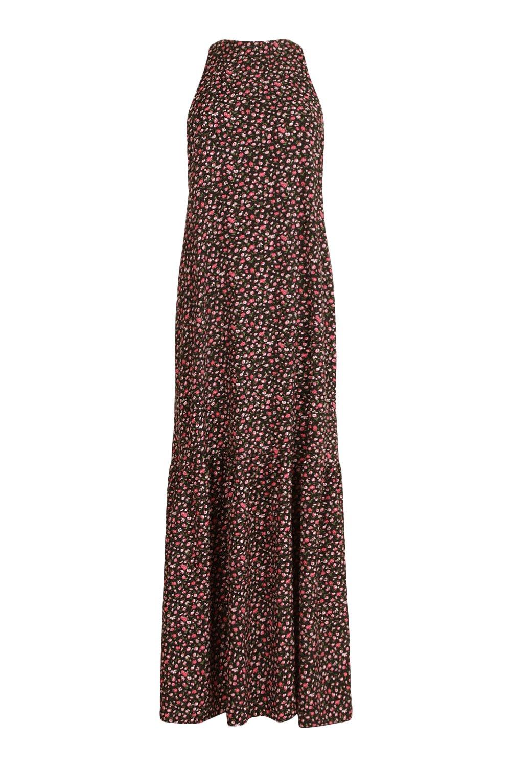 Oasis animal outlet high neck dress