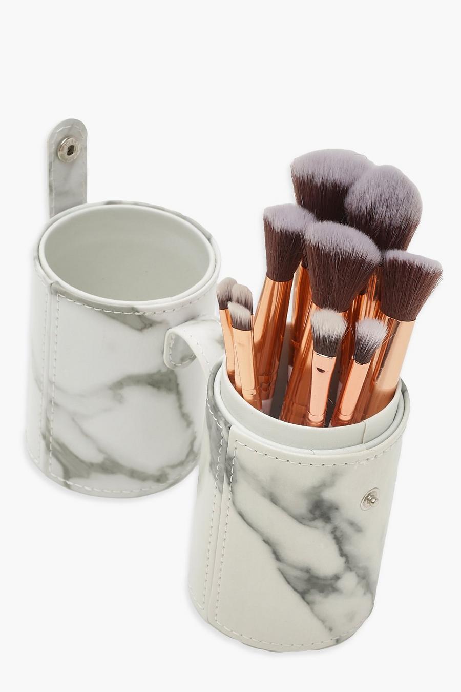 Marble Brush Set With Round Case image number 1