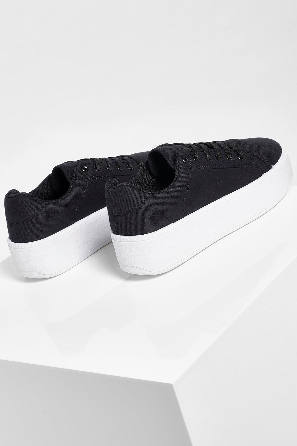 black platform trainer