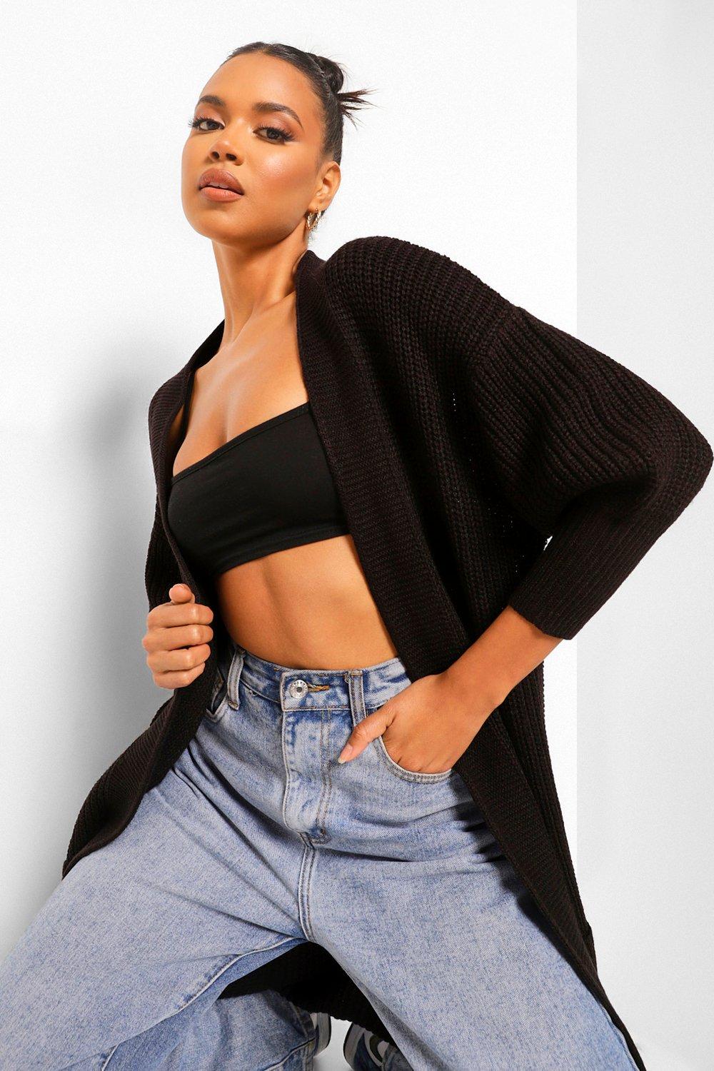 boohoo chunky knit cardigan
