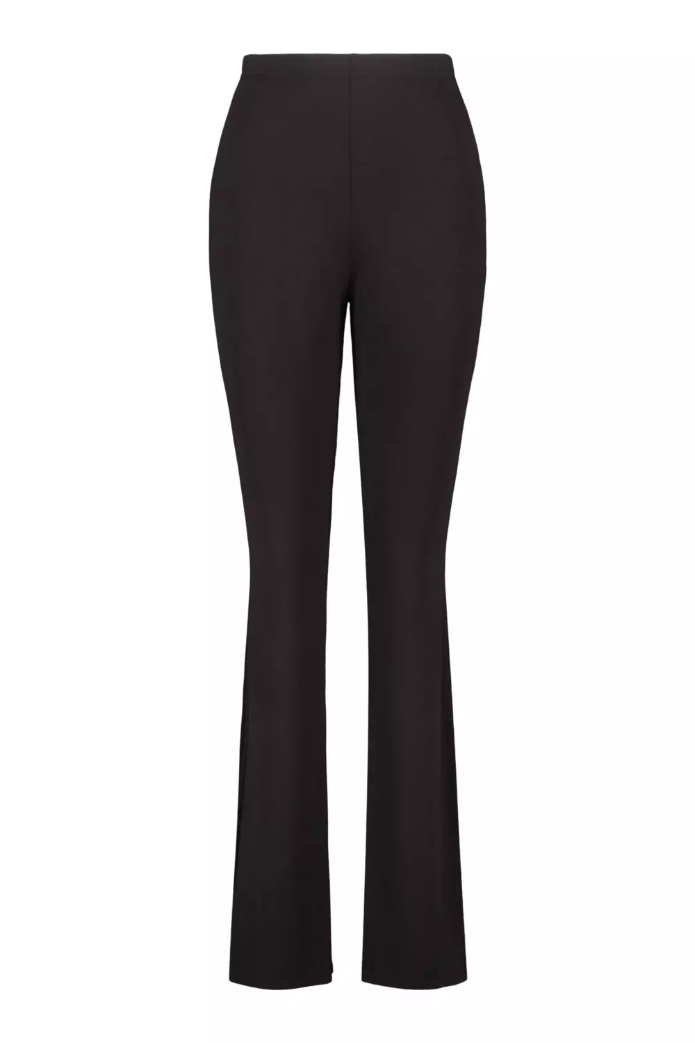 Black Basic Split Hem Flare alternative image
