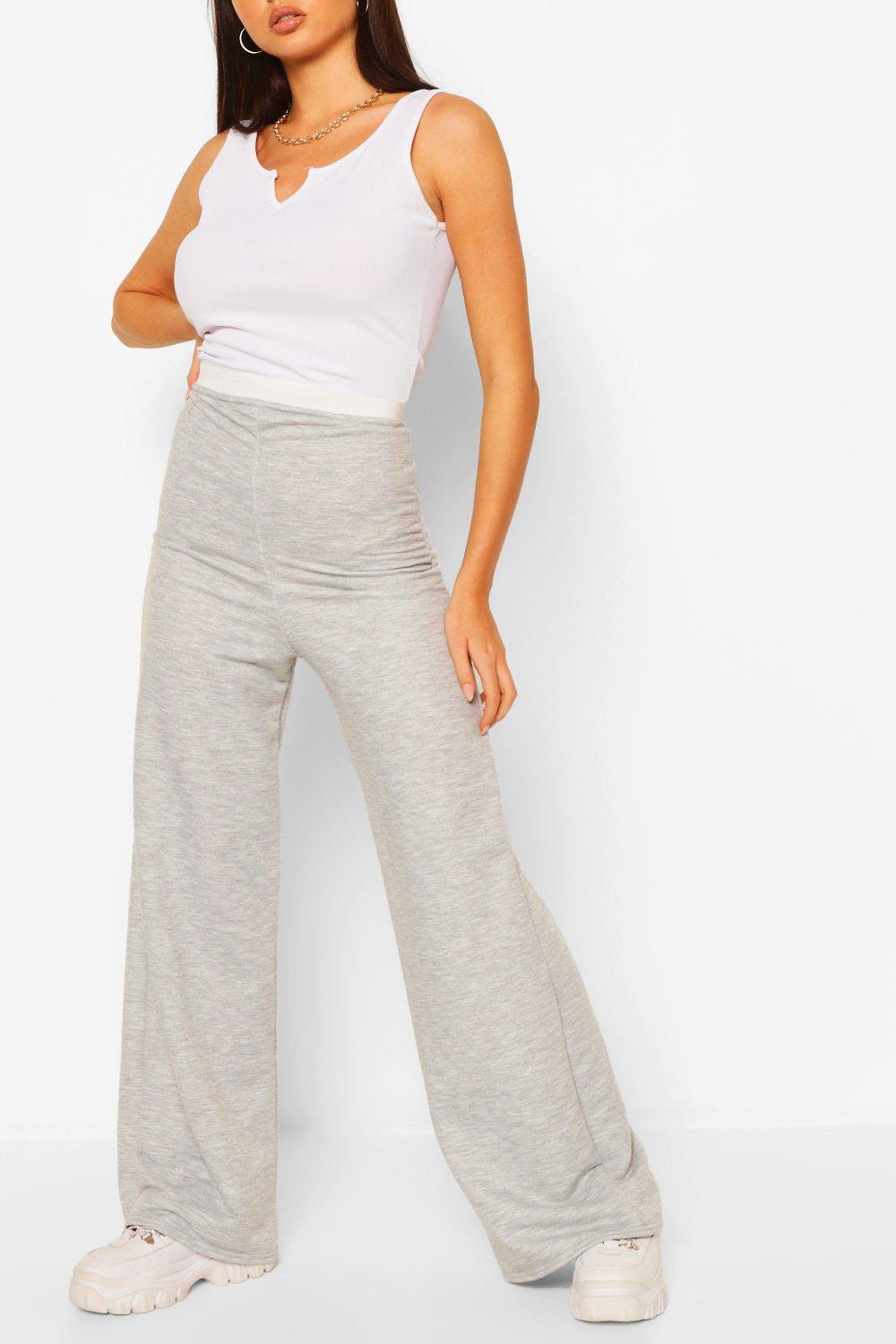 Wide Leg Joggers boohoo