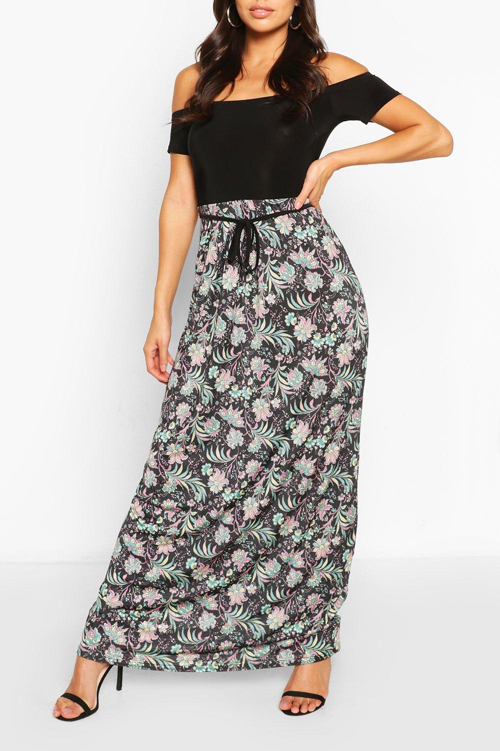 boohoo 2 in 1 maxi dress