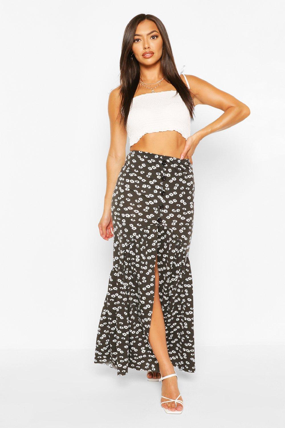 Floral ditsy maxi skirt hotsell