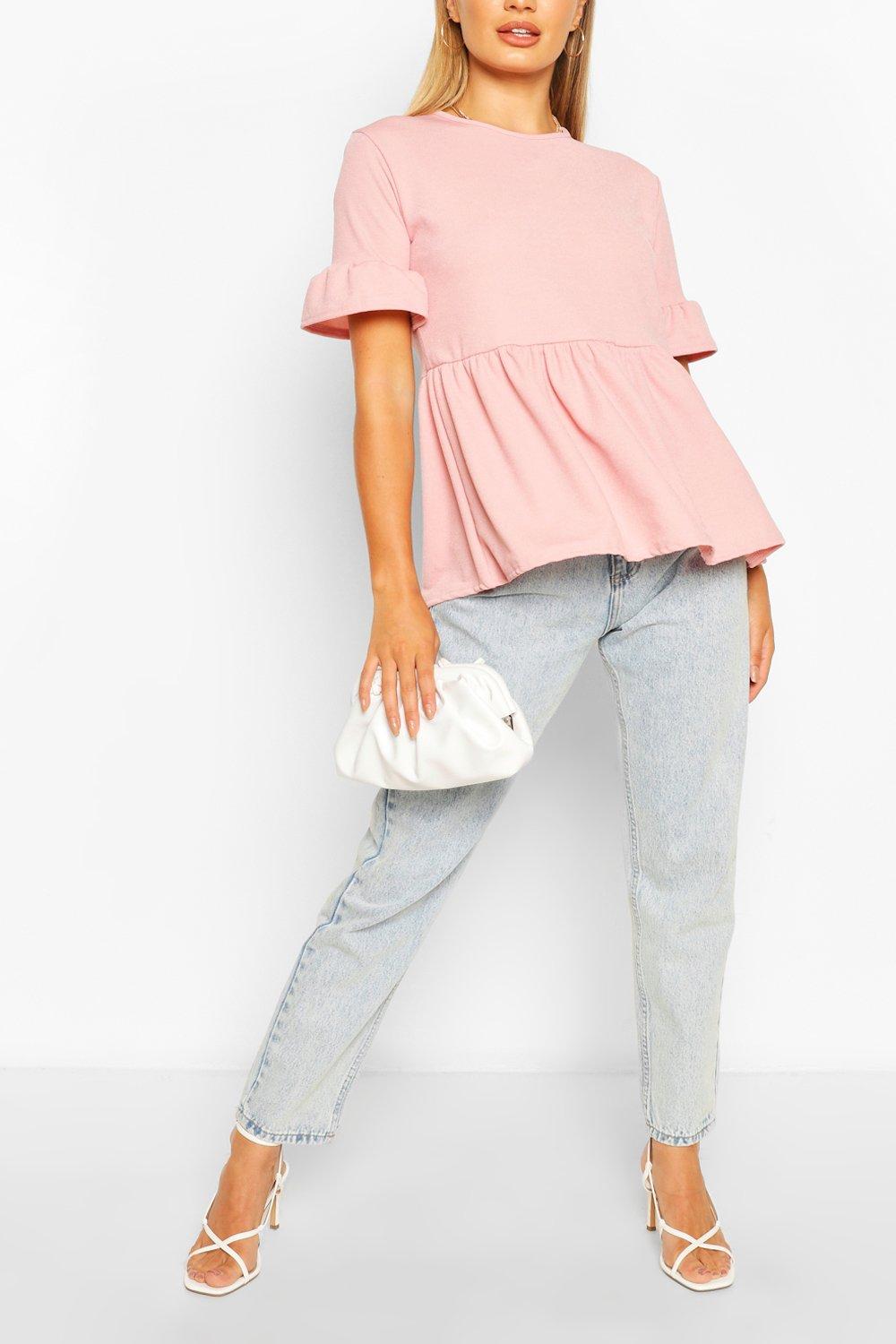 ruffle smock top