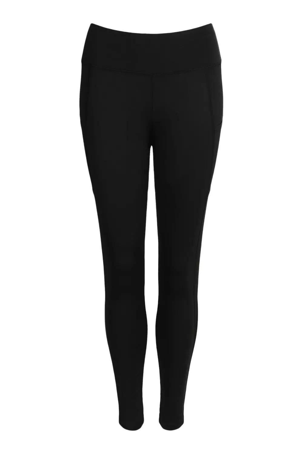 Black Mesh Insert Gym Leggings with Phone Pocket alternative image