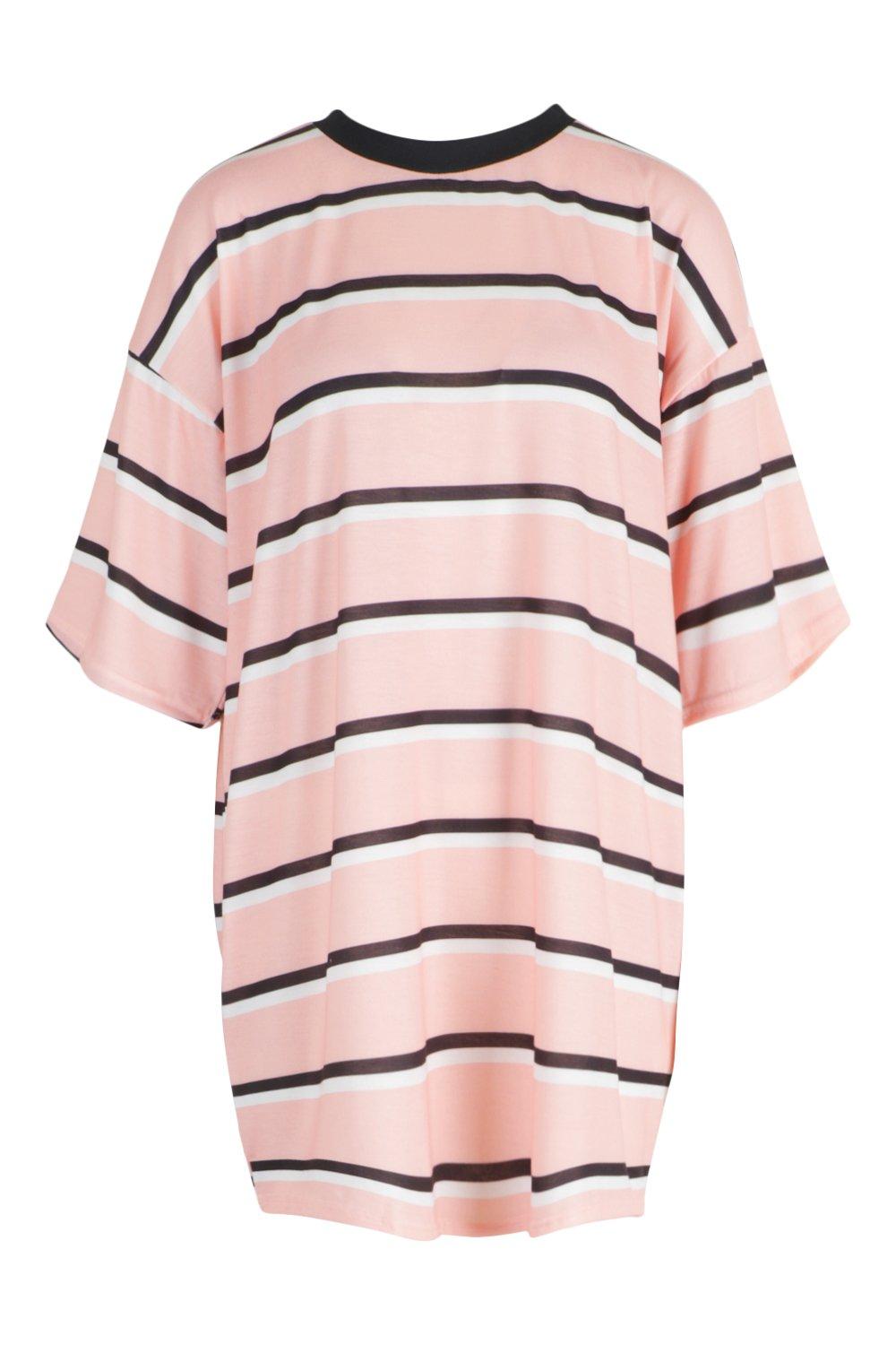 blush pink t shirt dress