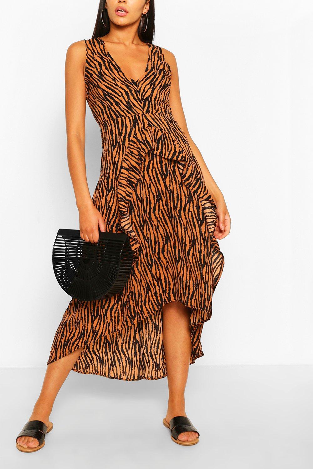 boohoo zebra dress