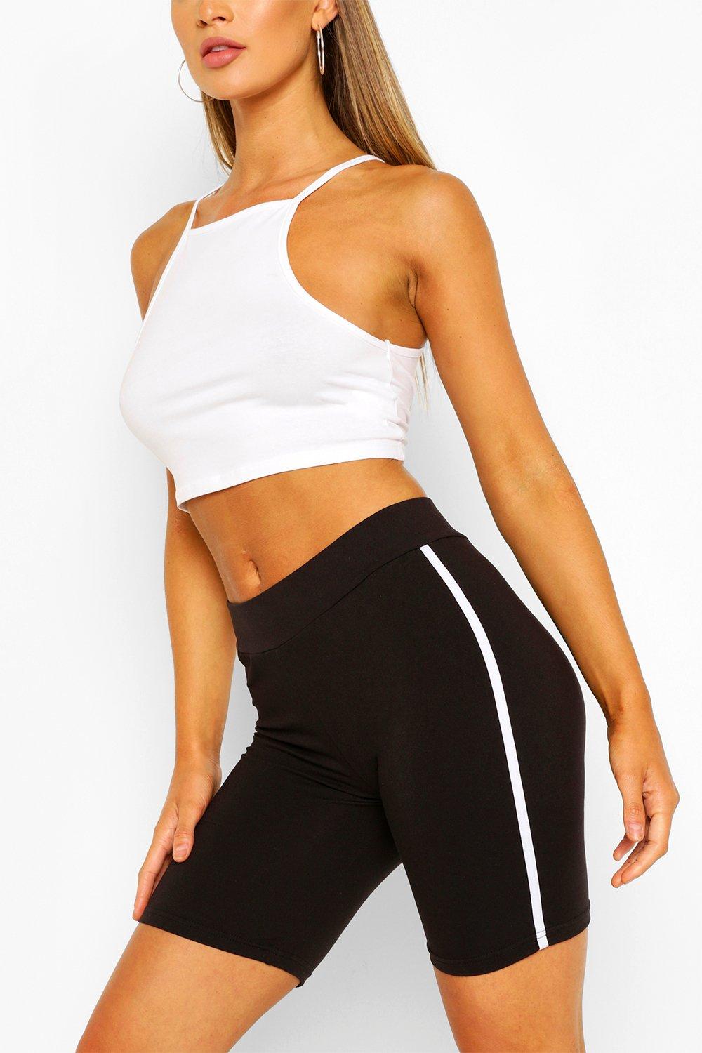 boohoo black cycling shorts