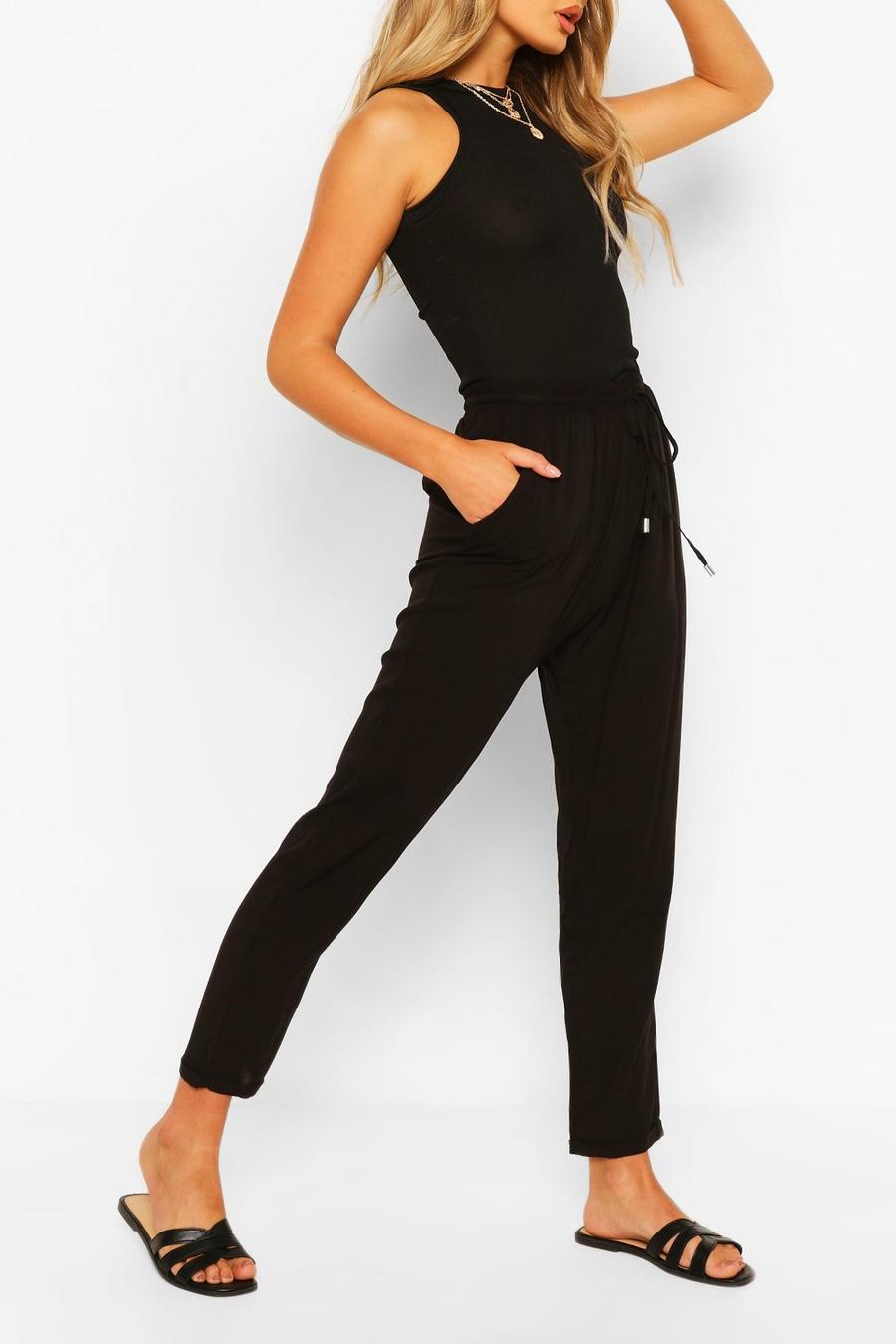 Relaxed Fit Casual-Jogginghosen, Schwarz image number 1