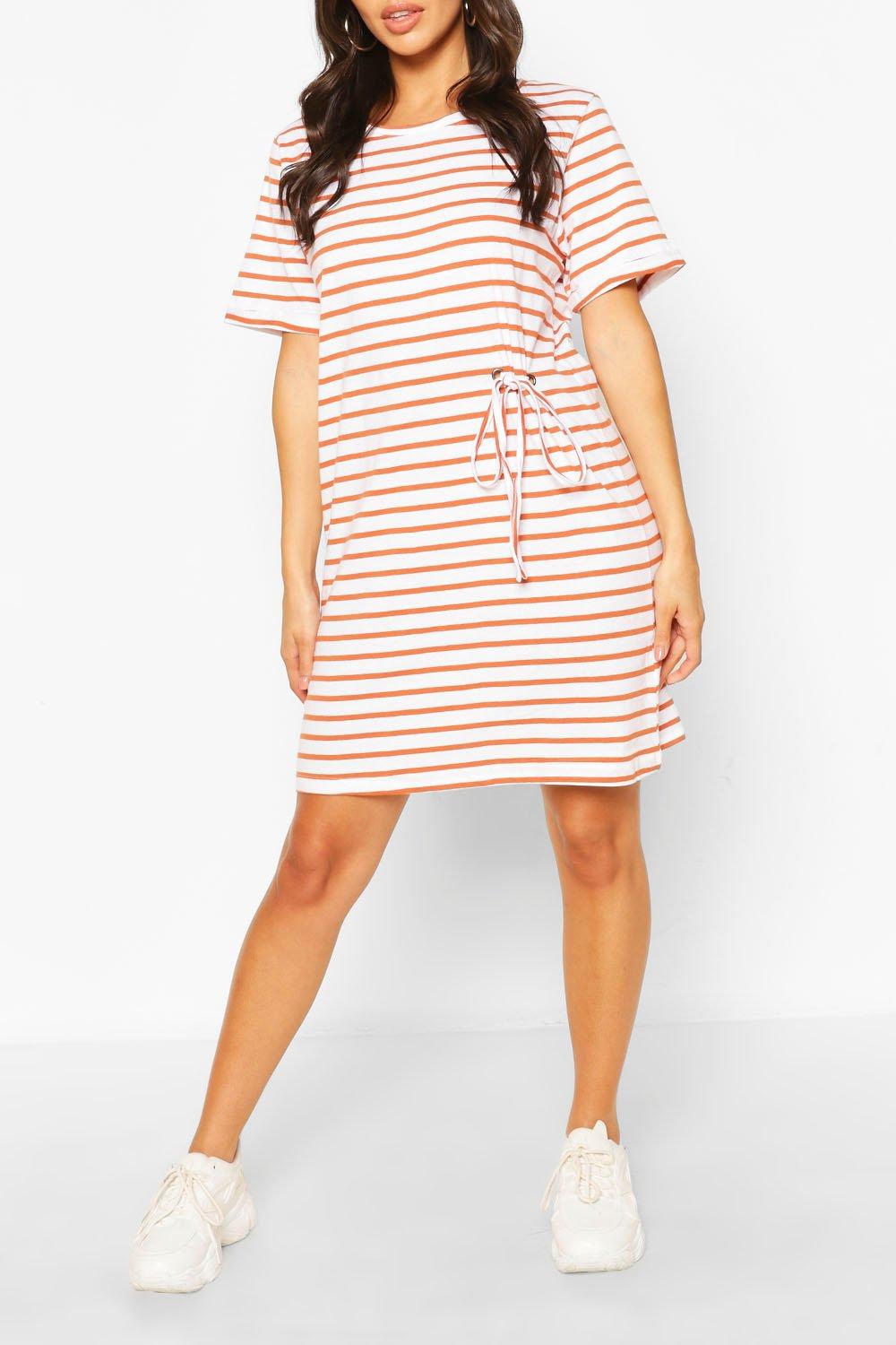 boohoo striped dress