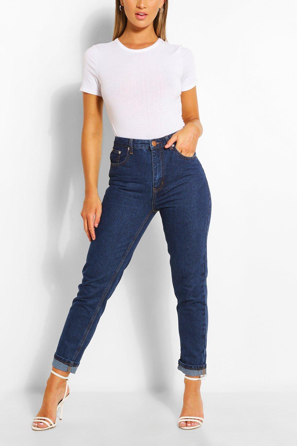 mid waist mom jeans