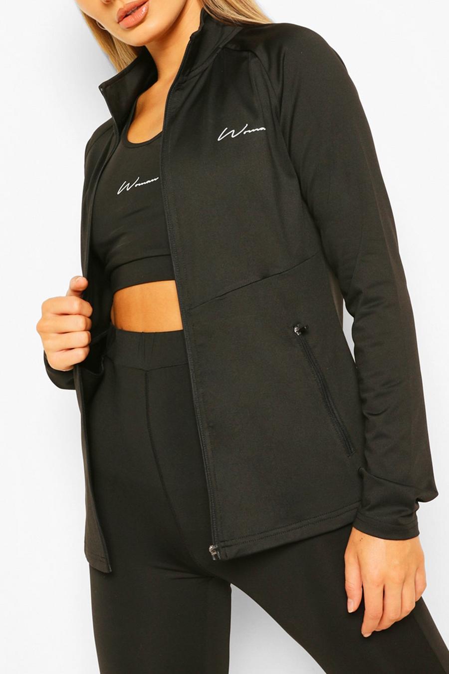 Woman Signature Zip Through Gym Jacket image number 1