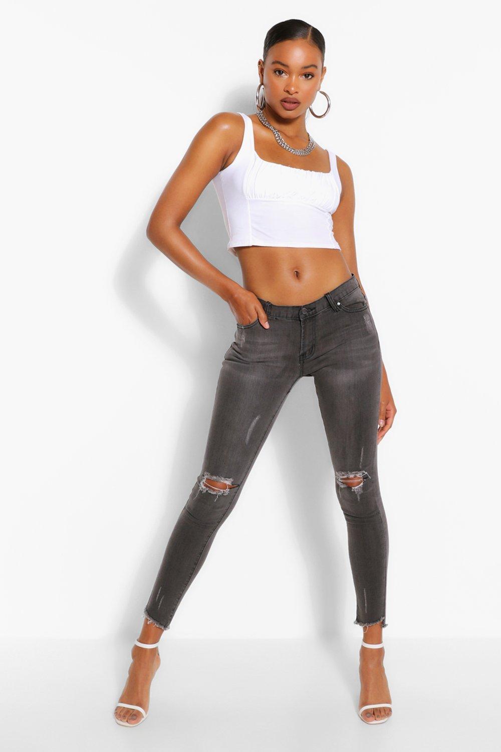 boohoo low rise jeans