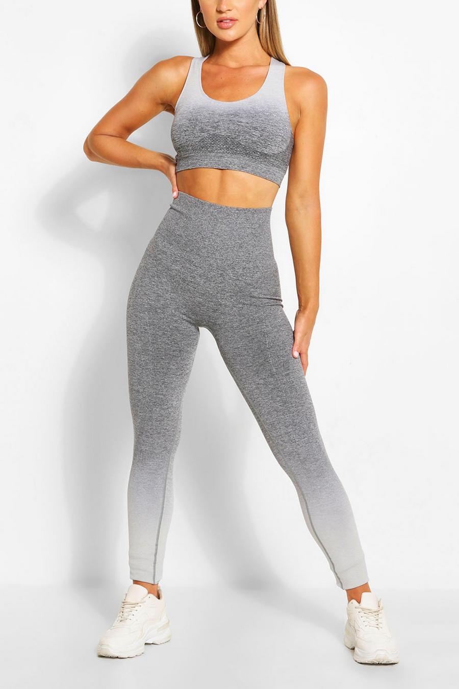 Grey Ombre Sports Leggings image number 1