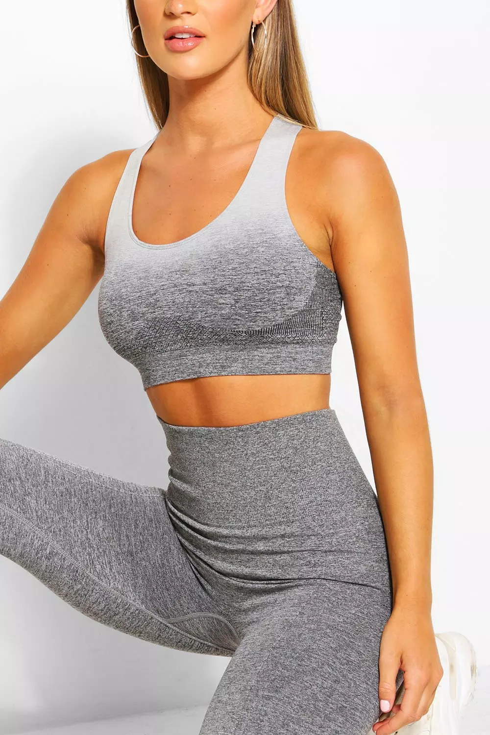 Seamless Sports Bra Grey Ombré