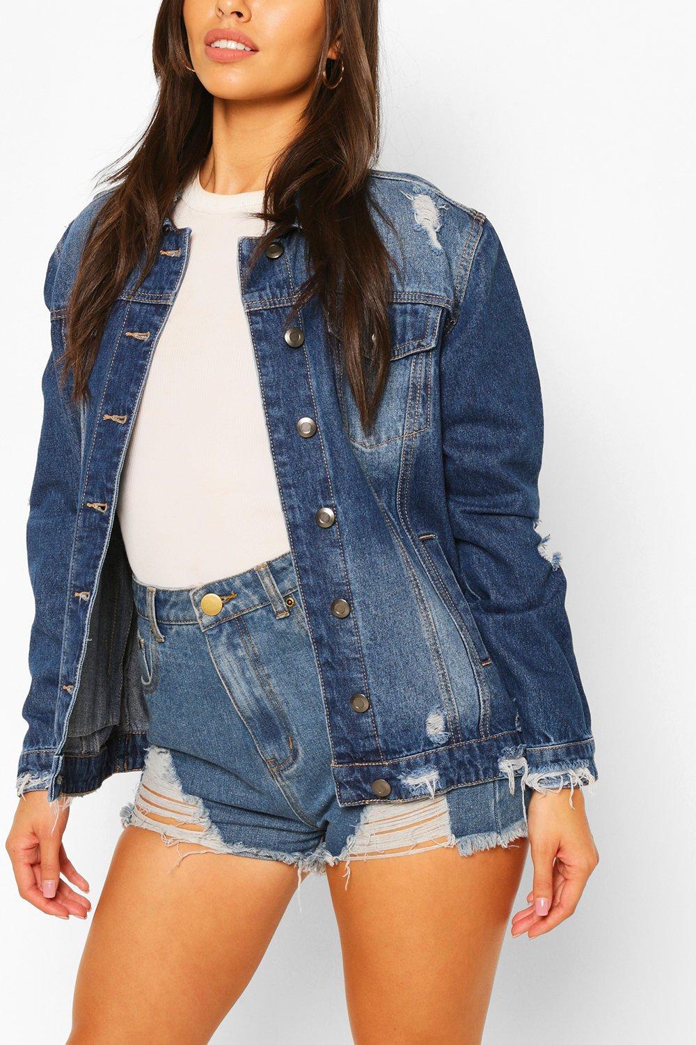 light wash denim jacket women