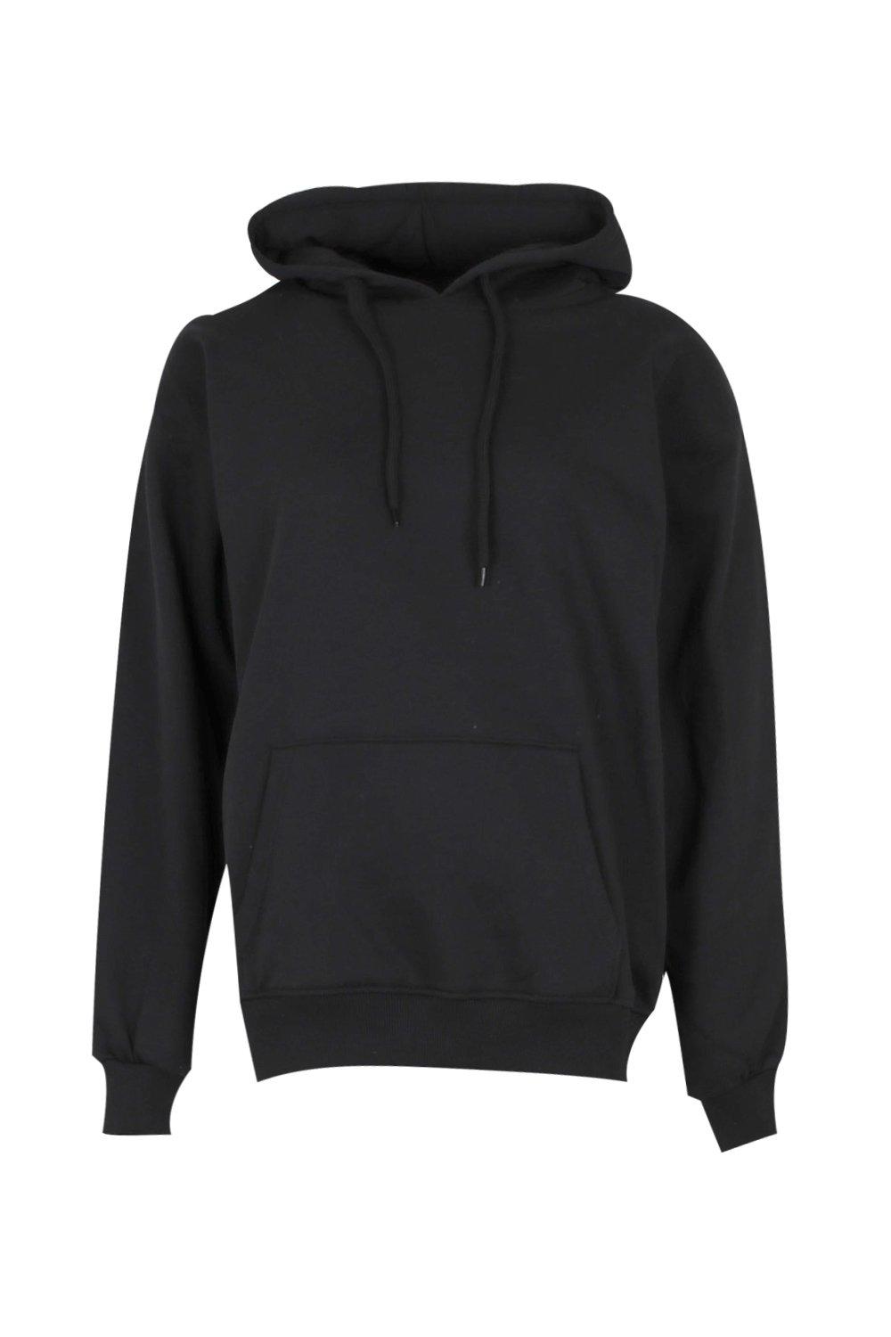black oversized hoody