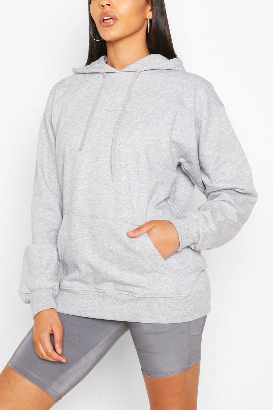 Grey Basic Oversize hoodie image number 1