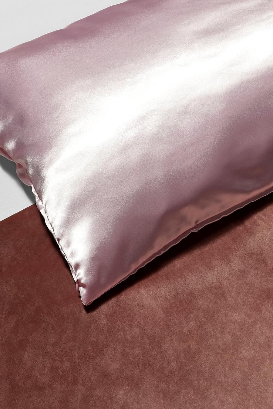 Pink Satin Super Soft Hair Protect Pillowcase image number 1