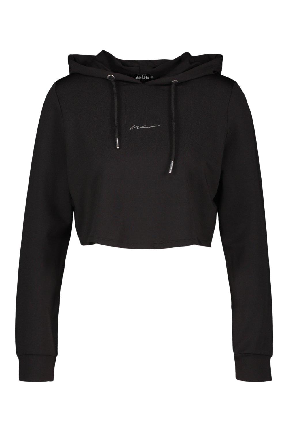 active cropped hoodie