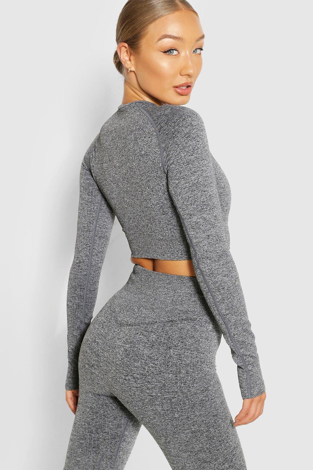 long sleeve oversized gym top