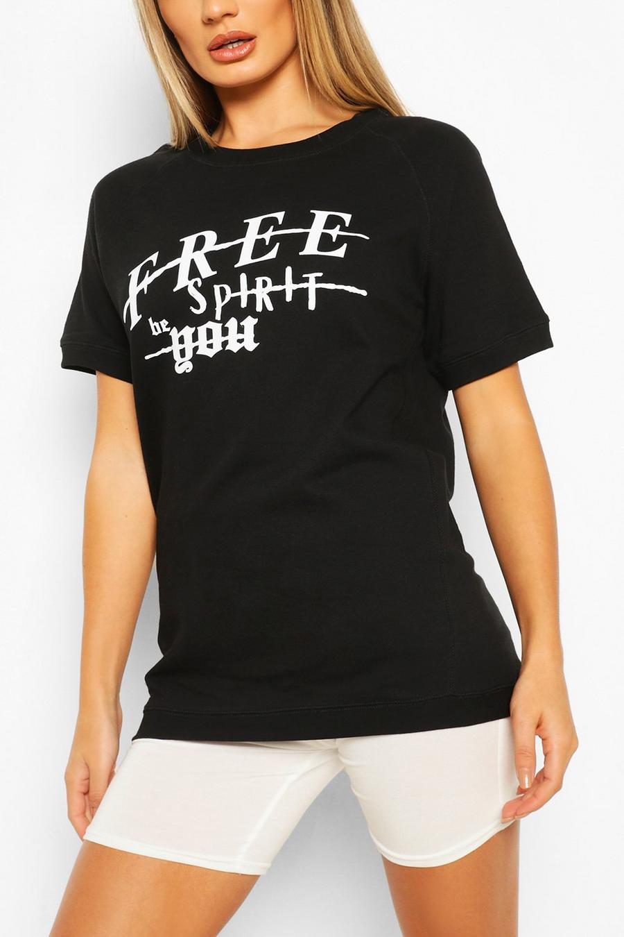 Oversized-Sweatshirt mit „Free Spirit“-Print image number 1
