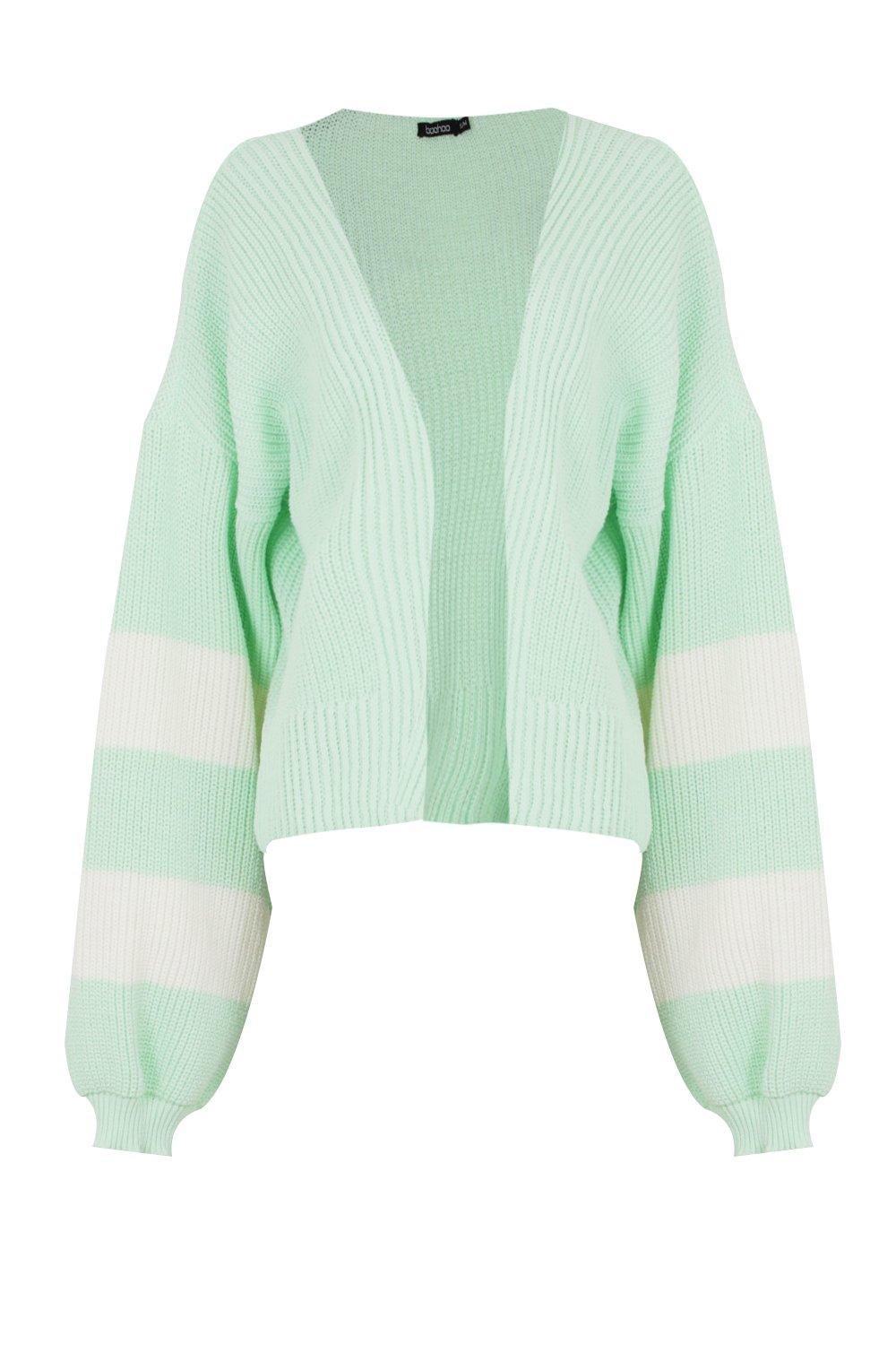 boohoo green cardigan