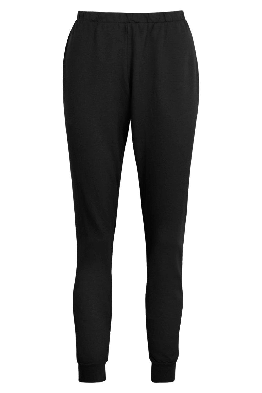 Slim fit black joggers 2024 womens