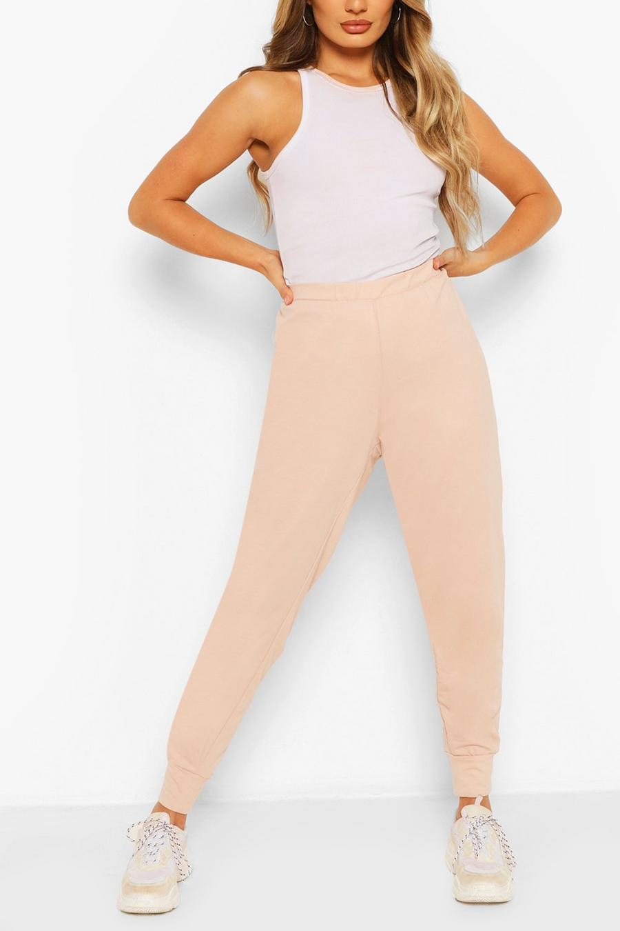 Pink Basic Slim Fit Track Pants image number 1