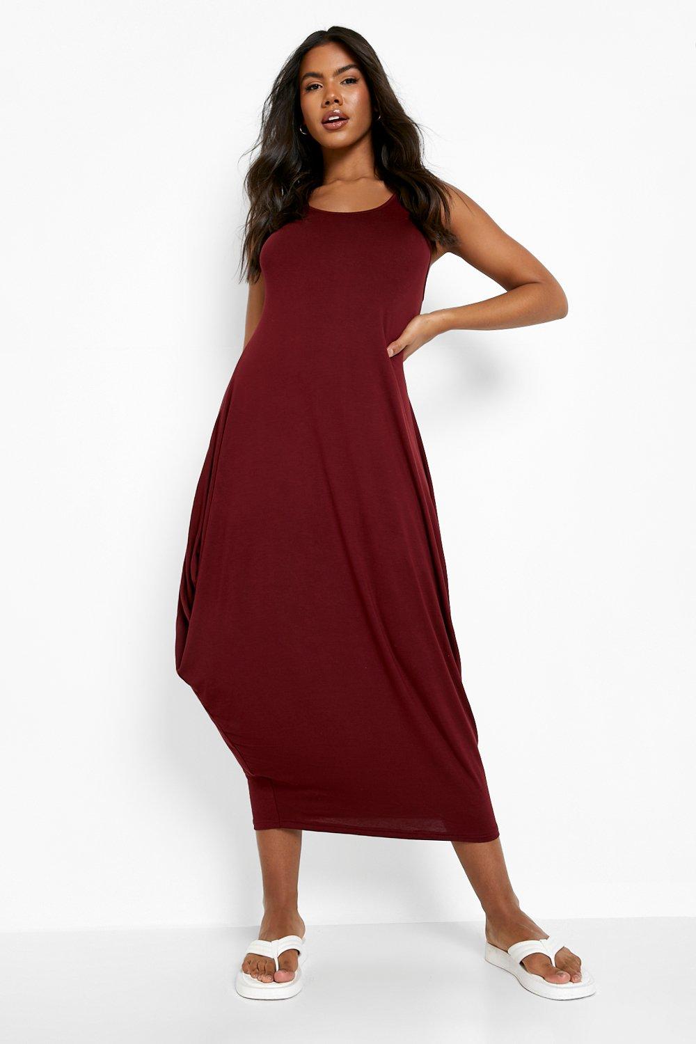 Racer Back Ruched Maxi Dress boohoo