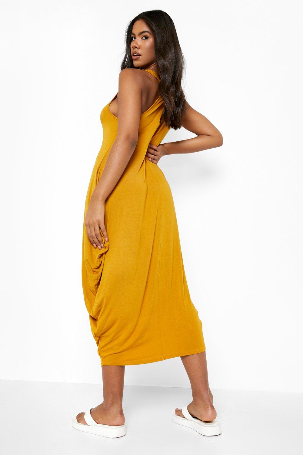 Racer back ruched maxi dress sales