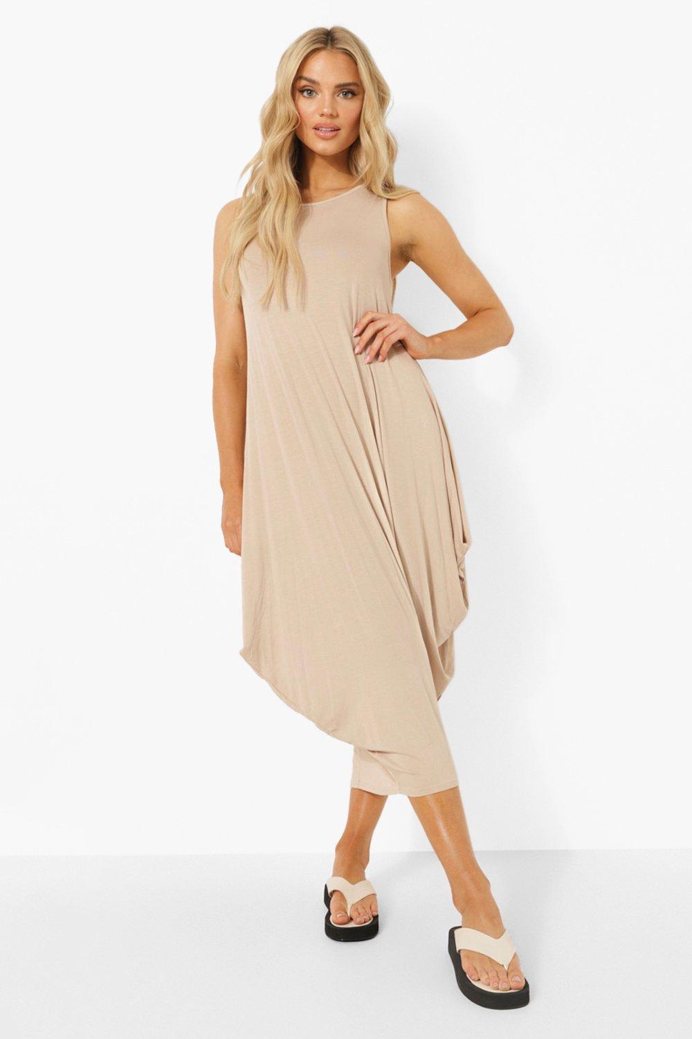 Boohoo racer hotsell back maxi dress