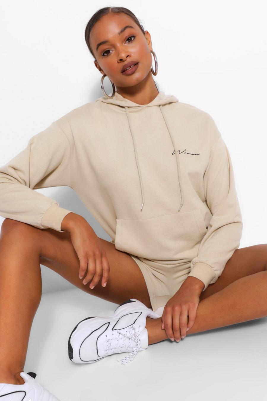 Sand Woman Signature Oversize hoodie image number 1